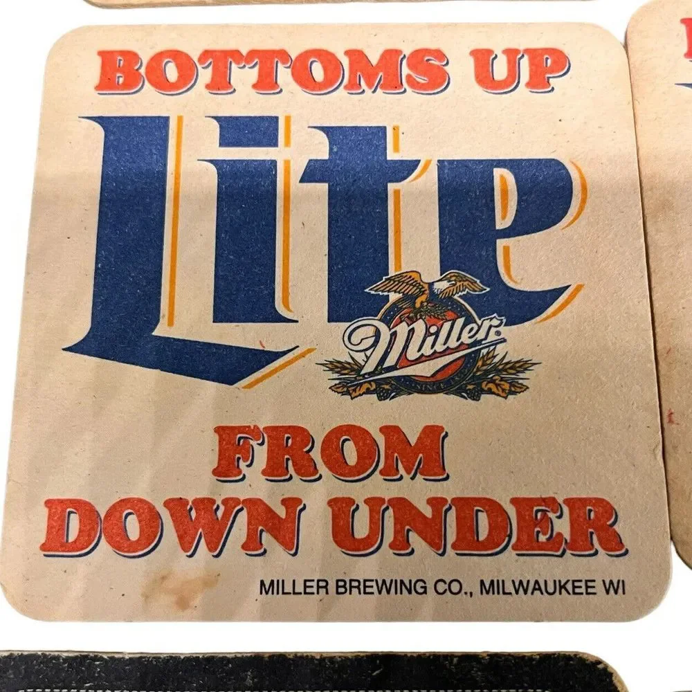 Old Beverage Coasters  Coors & Miller‎  Down Under , Old No 7 Lemon Lot Of 13